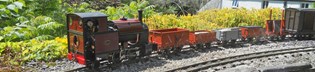 16mm image of a model train